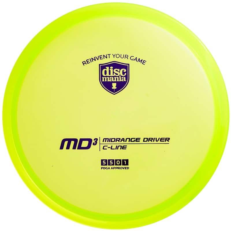 Discmania C-line MD3 yellow par3 disku golfs