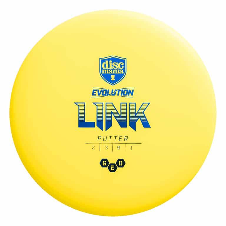 Discmania Evolution Geo Link yellow par3 disku golfs