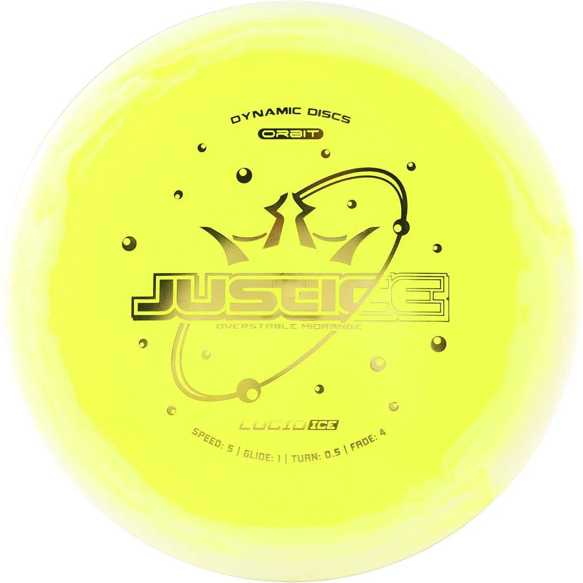 Dynamic Discs Lucid Ice Orbit Justice yellow