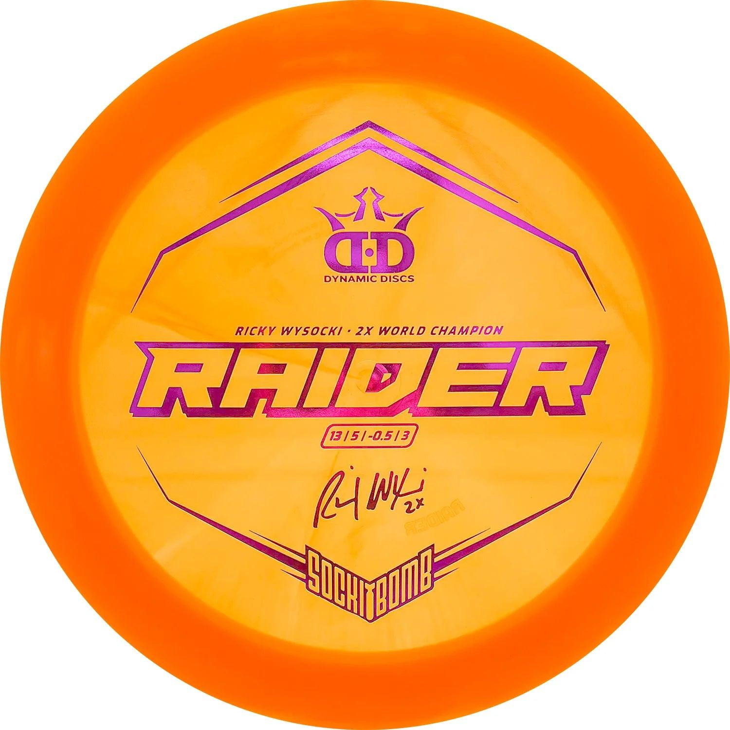 Dynamic Discs Lucid Ice Raider - Ricky Wysocki Sockibomb Stamp