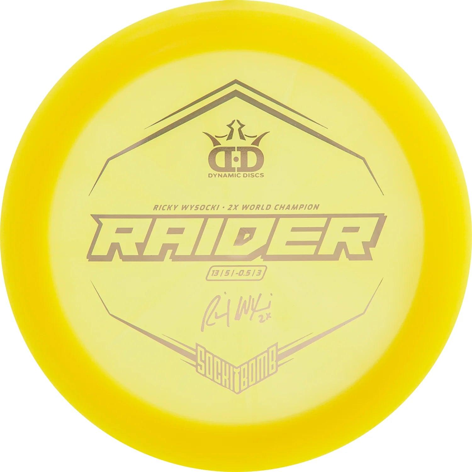 Dynamic Discs Lucid Ice Raider - Ricky Wysocki Sockibomb Stamp