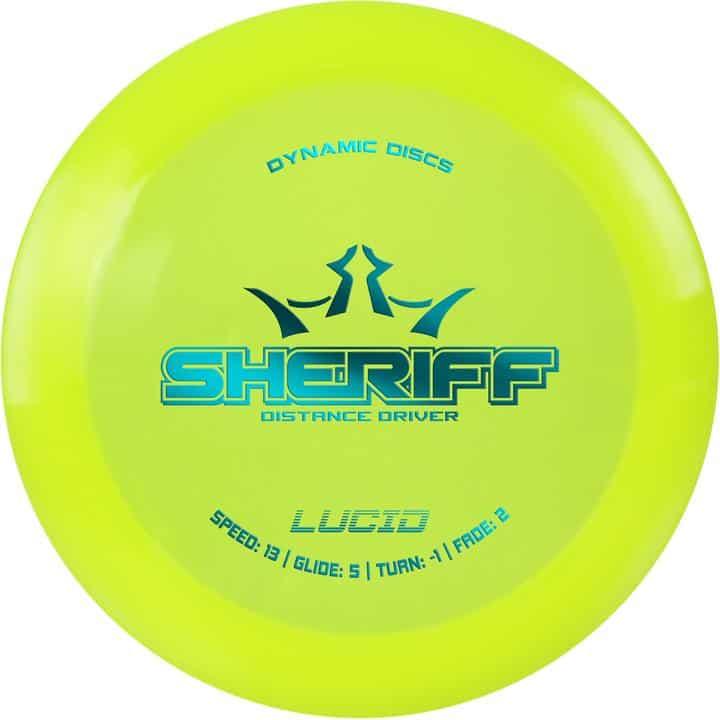 Disku golfa disks Dynamic Discs Lucid Line Sheriff yellow