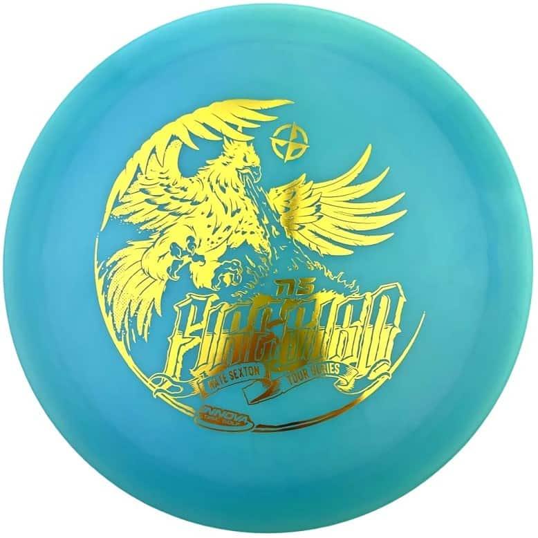 Innova Glow Champion Firebird Nate Sexton 2 par3 disku golfs blue