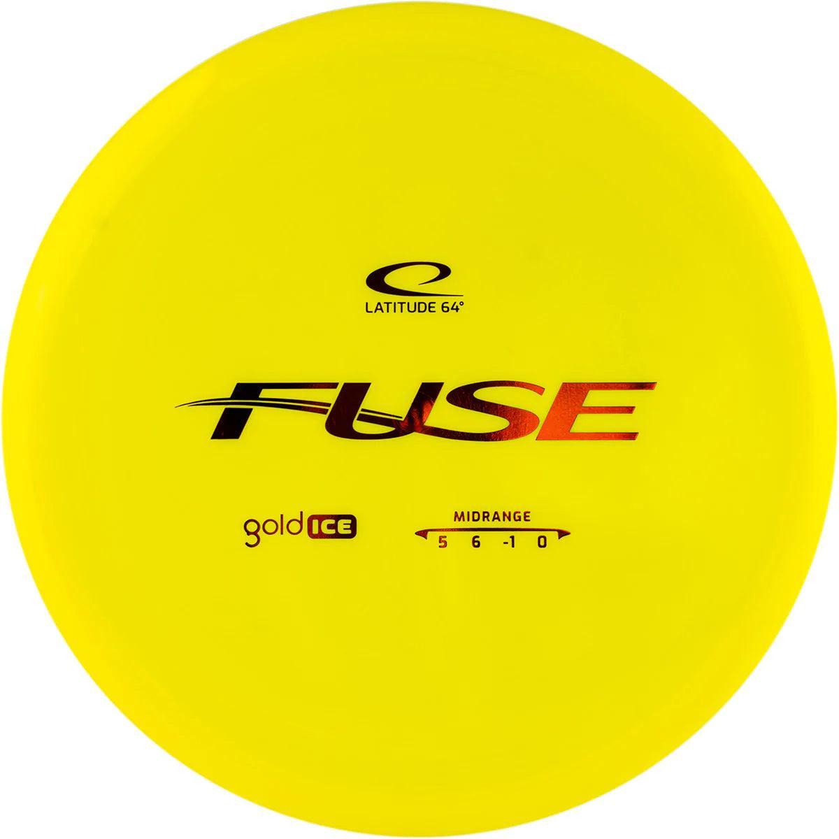 Latitude 64 Gold Ice Fuse yellow par3 disku golfs