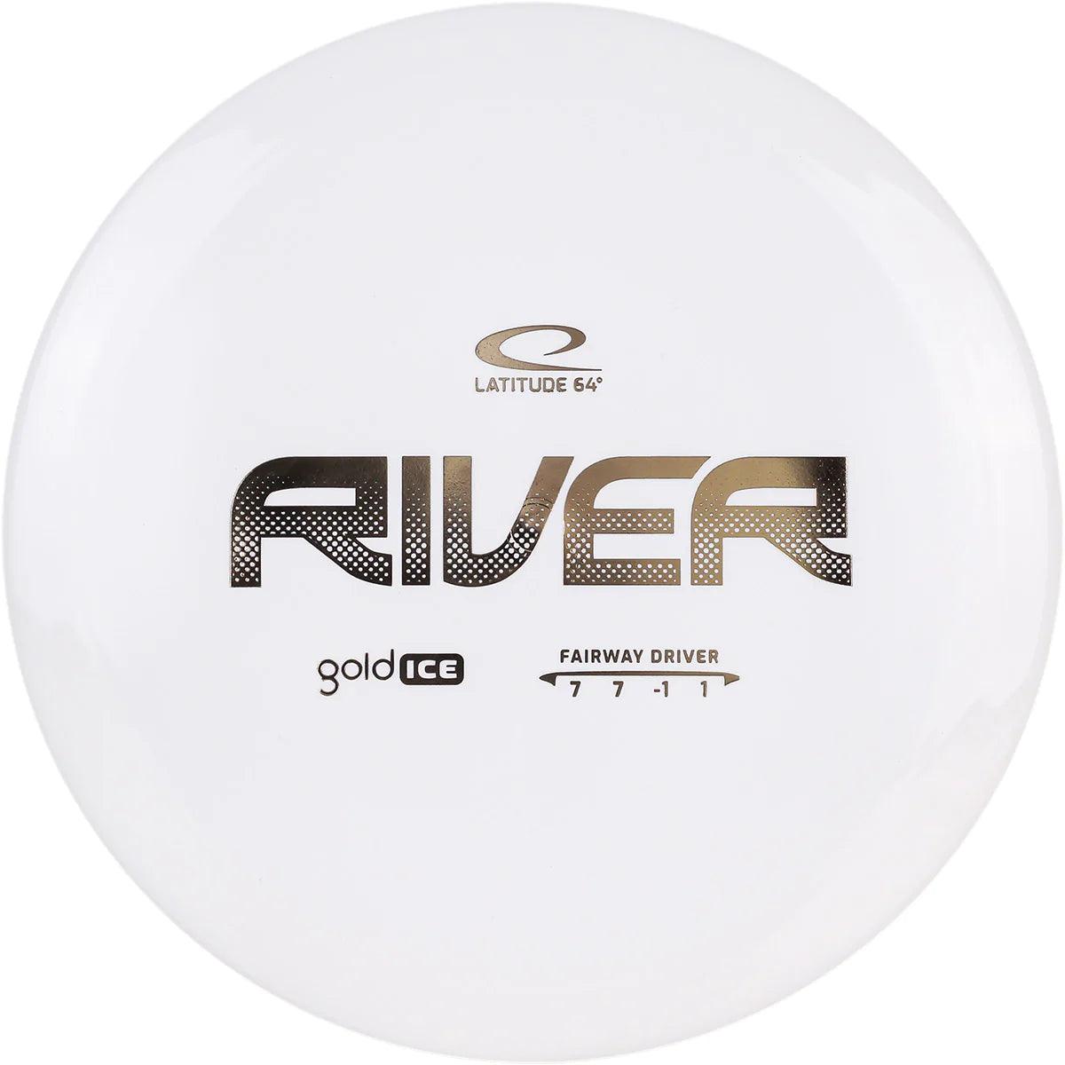 Latitude 64 Gold Ice River white par3 disku golfs