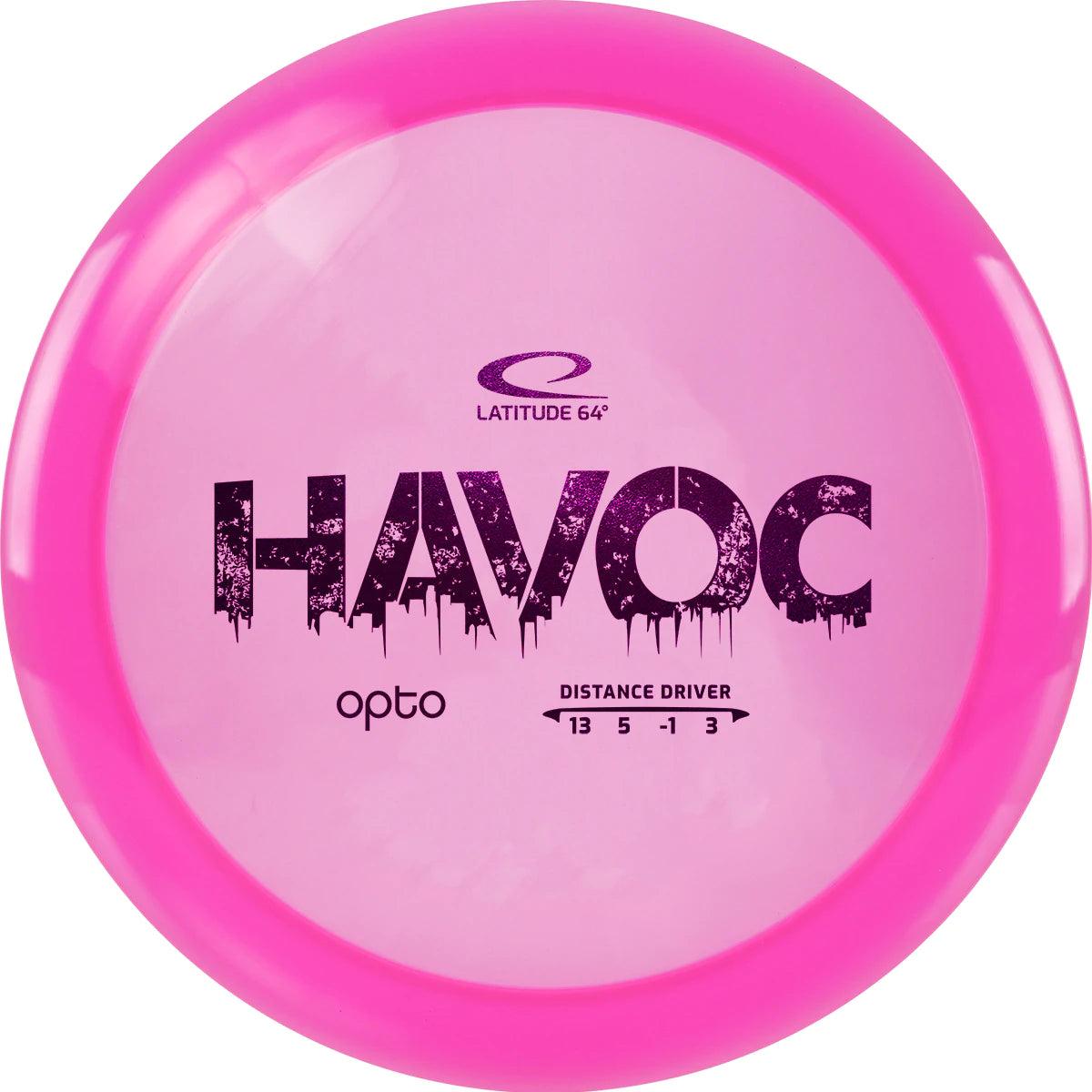 Latitude 64 Opto Line Havoc pink par3 disku golfs