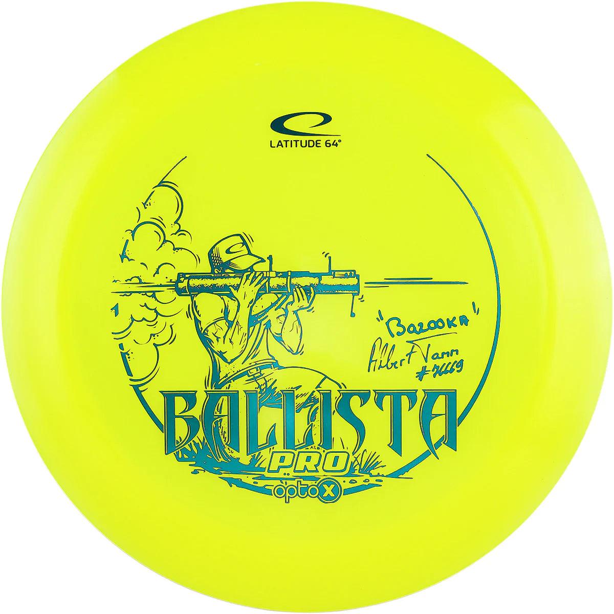 Latitude 64 Opto-X Ballista Pro - Albert Tamm Team Series par3 yellow