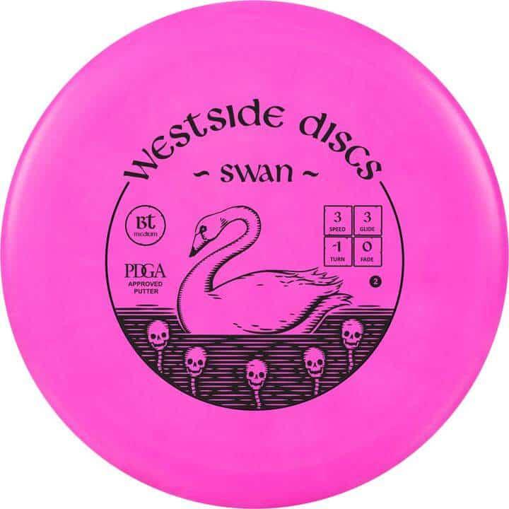 Disku golfa disks Westside Discs BT Line Medium Swan pink