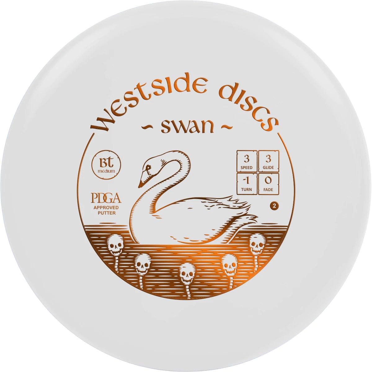 Westside Discs BT Line Swan 2 Medium white par3 disku golfs